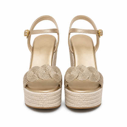 Sandales Compensées Femme | Bride Cheville, Plateforme | Espadrille, Soutien Rembourré