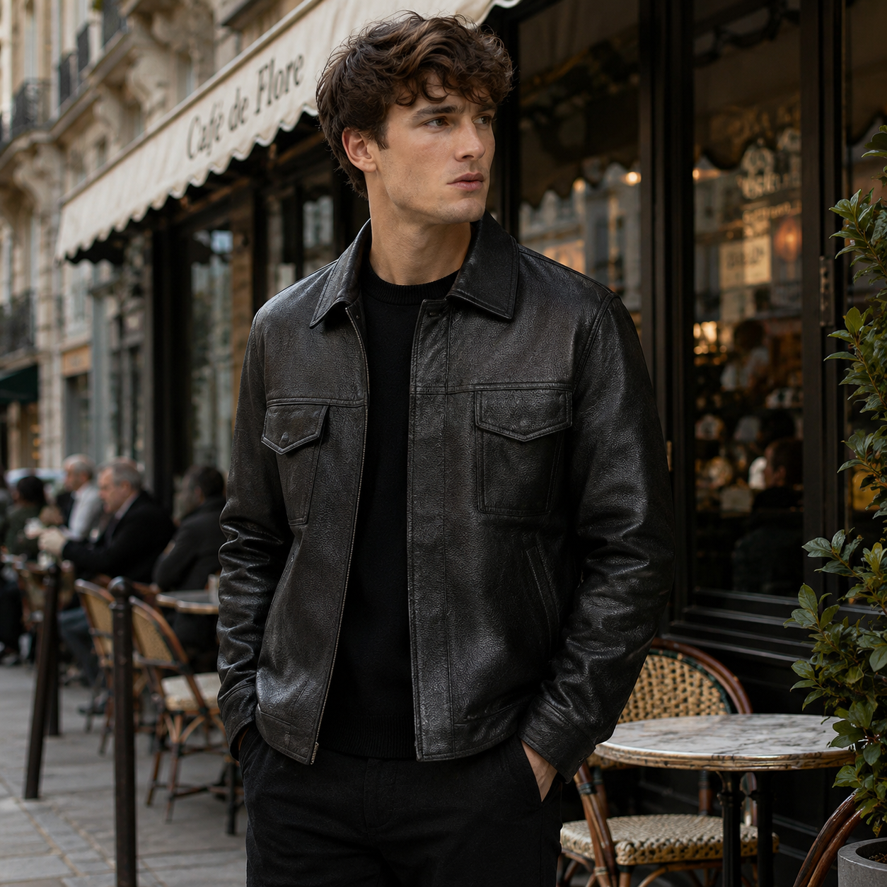 Veste Cuir Homme – Élégance Urbaine et Charisme Assuré