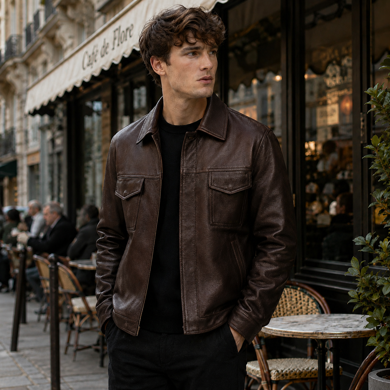 Veste Cuir Homme – Élégance Urbaine et Charisme Assuré
