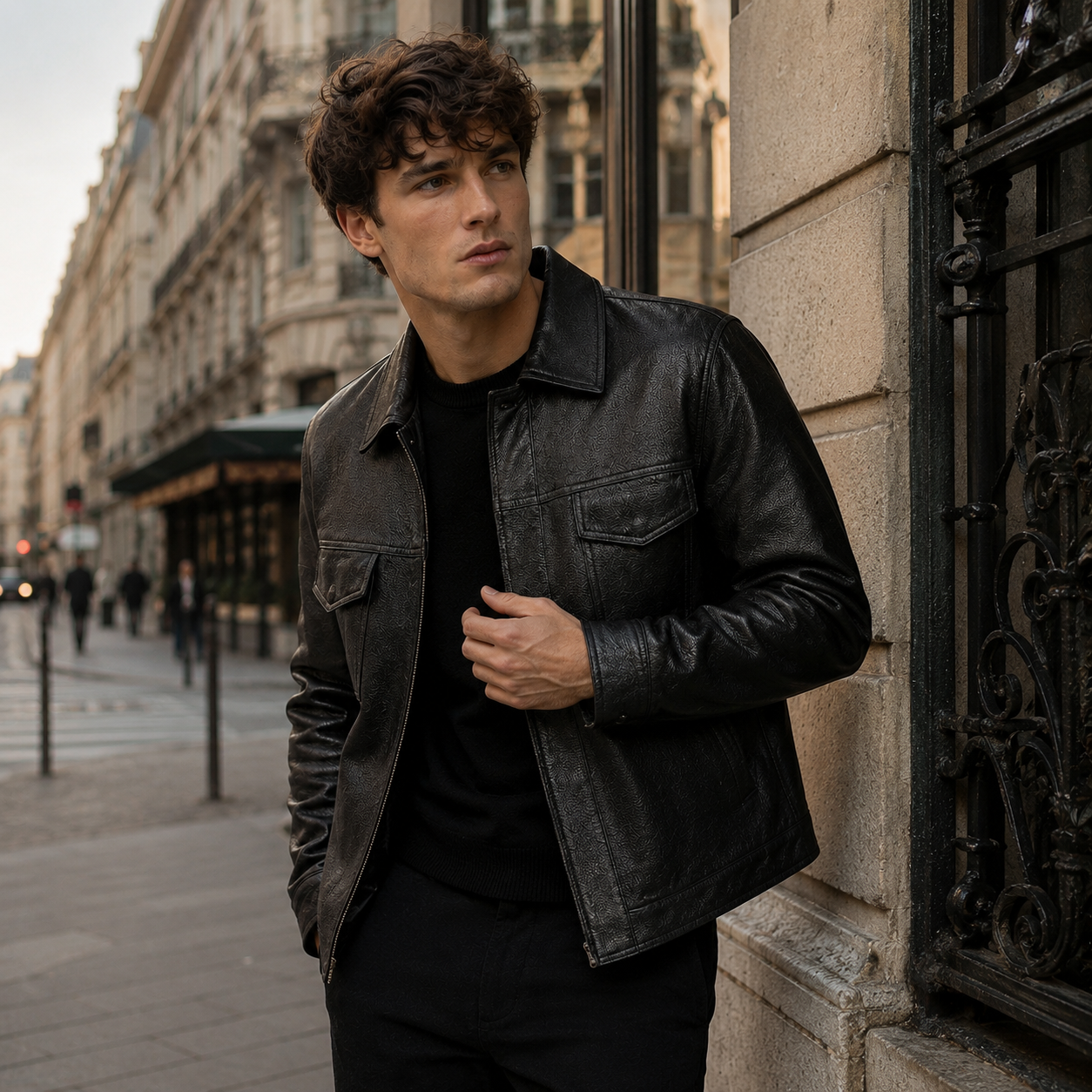 Veste Cuir Homme – Élégance Urbaine et Charisme Assuré