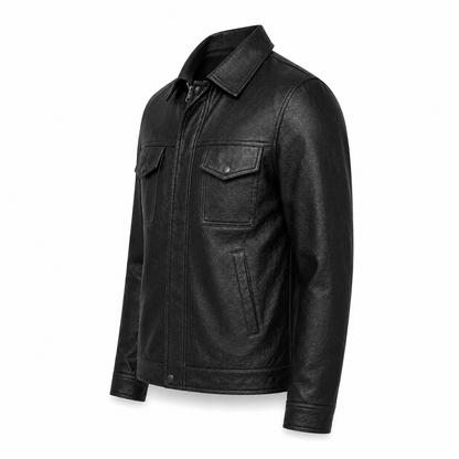 Veste Cuir Homme – Élégance Urbaine et Charisme Assuré
