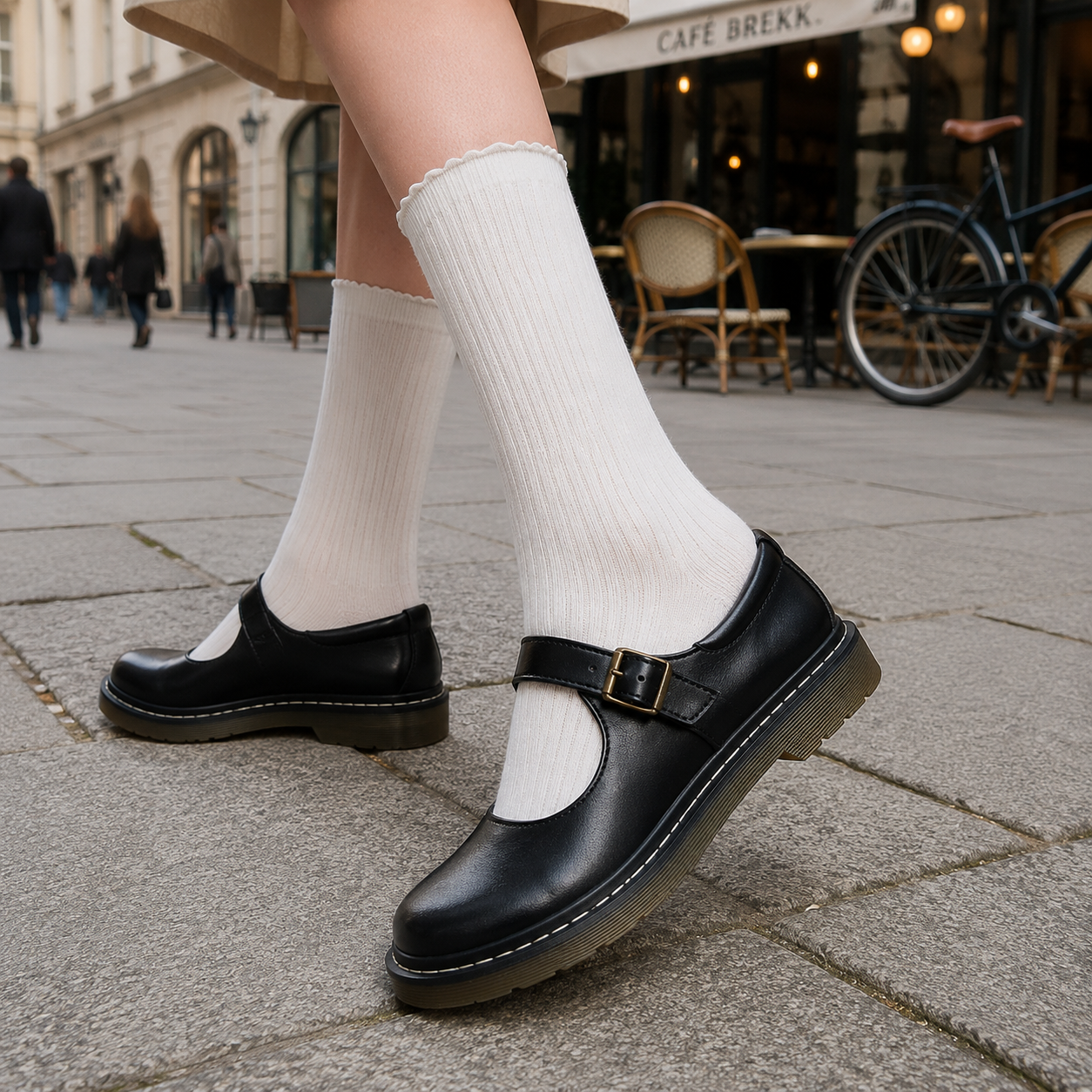 Chaussures Mary Jane pour femmes | Bout rond, sangle à boucle | Semelle confortable