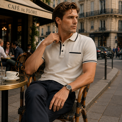 Chemise Polo Ajustée Endymion pour Hommes | Coupes Élégantes et Audacieuses