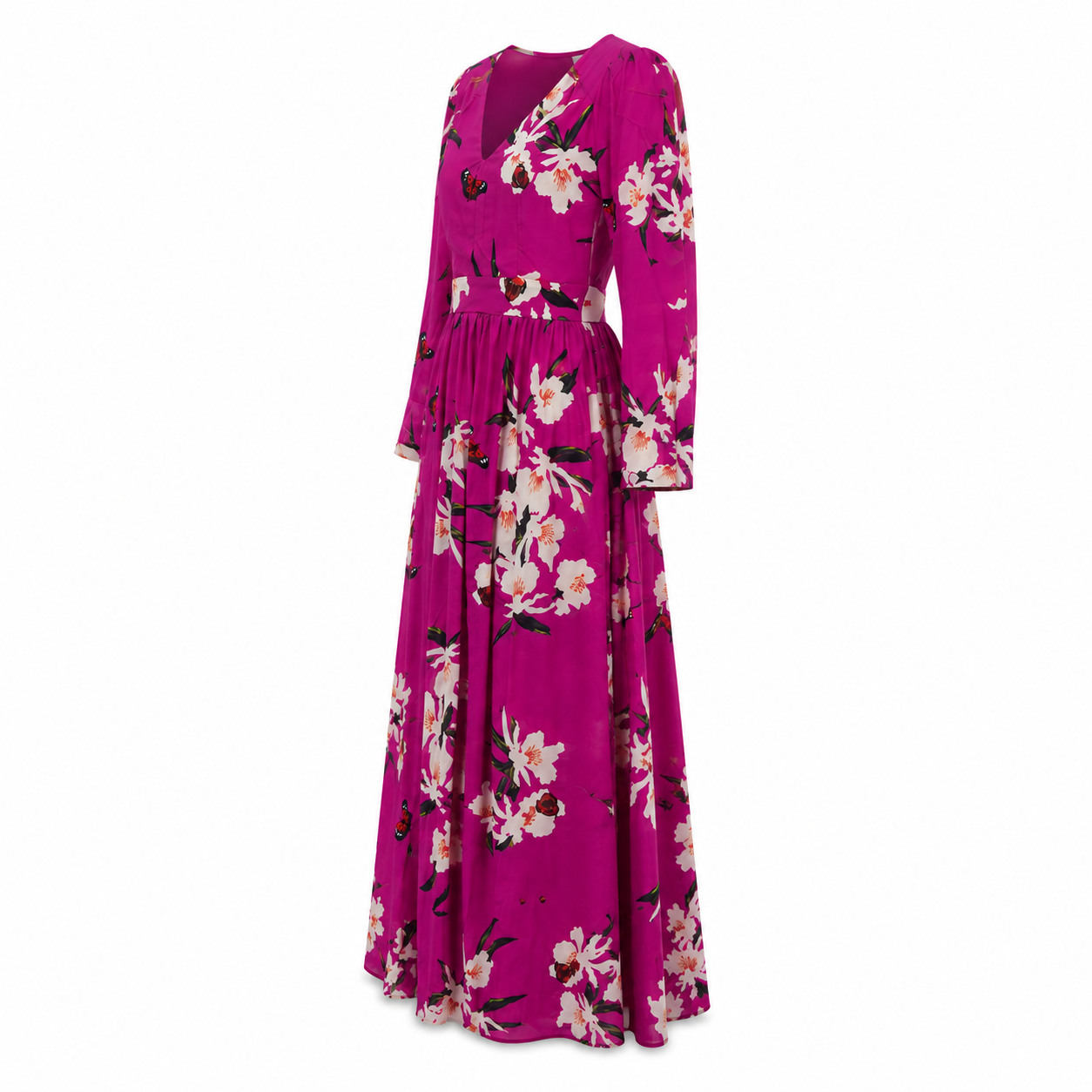 Torill - Maxi Evening Dress - Elegant - Floral - Women