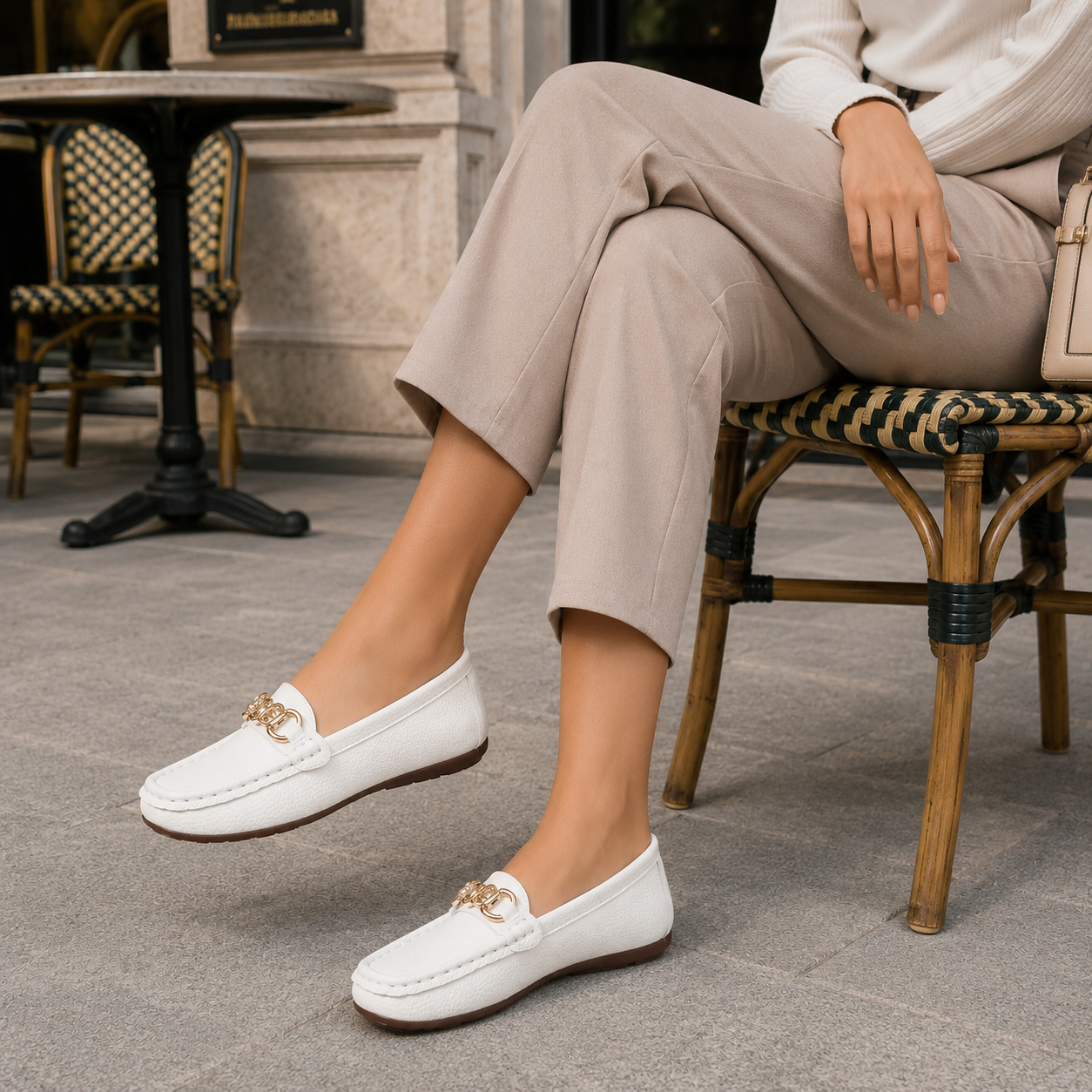 Mocassins en Cuir pour Femmes | Confort Orthopédique | Slip-On en Cuir Souple