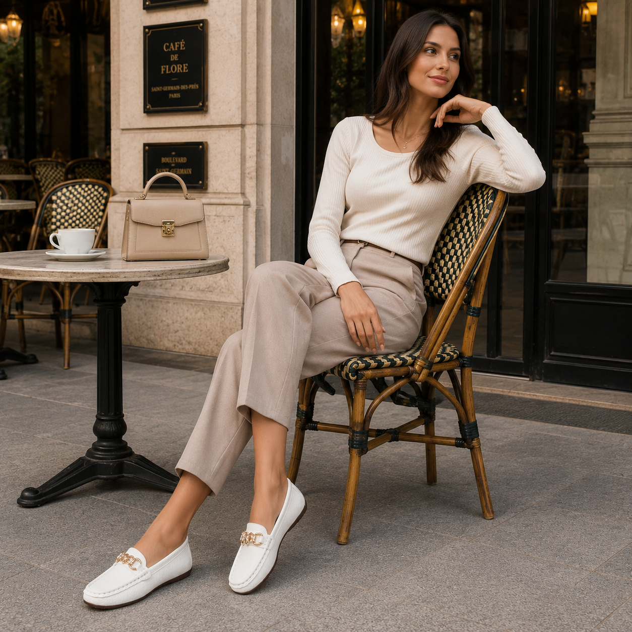 Mocassins en Cuir pour Femmes | Confort Orthopédique | Slip-On en Cuir Souple