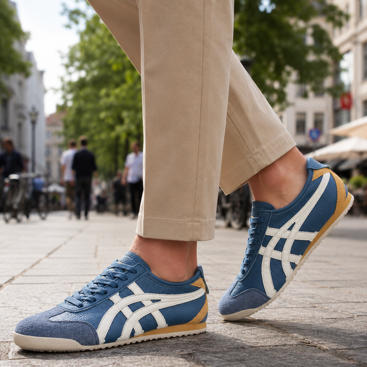Baskets homme rétro géométrique confort été