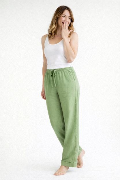 Pantalon femme ample | Confortable, taille ajustable | 6 couleurs