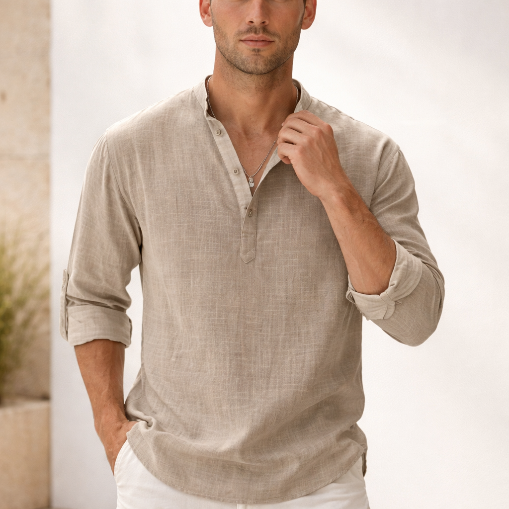 Chemise en lin pour homme | Respirante, confort estival