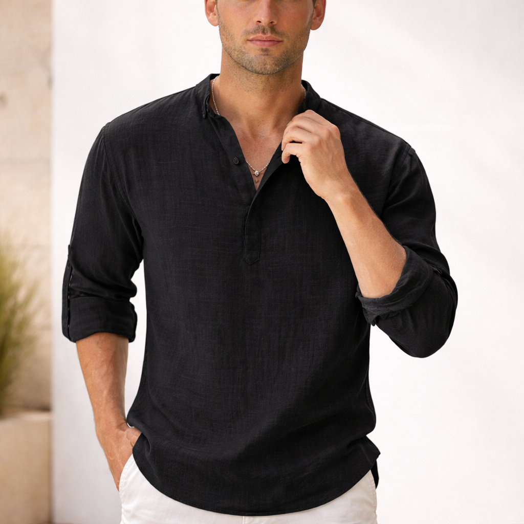 Chemise en lin pour homme | Respirante, confort estival