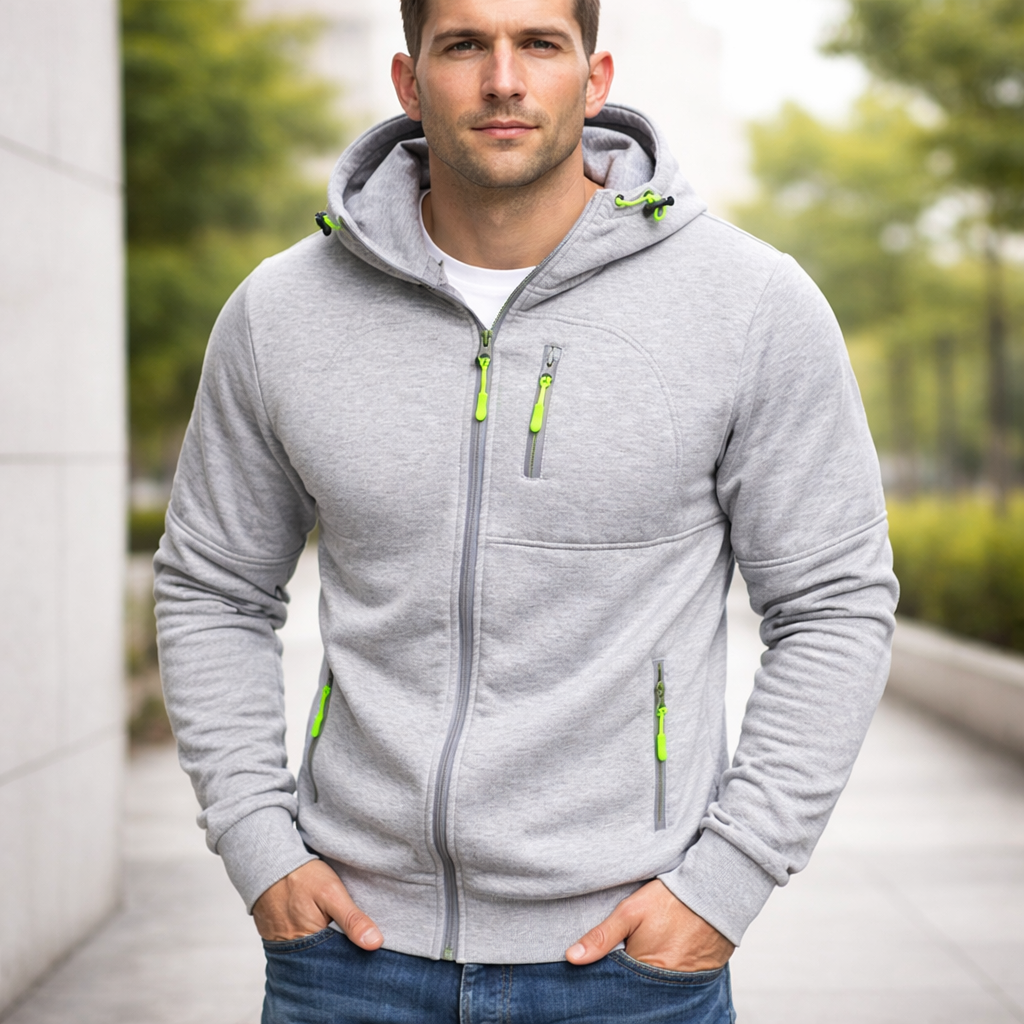 Sweat-shirt à fermeture | Sportswear décontracté | Coupe confortable