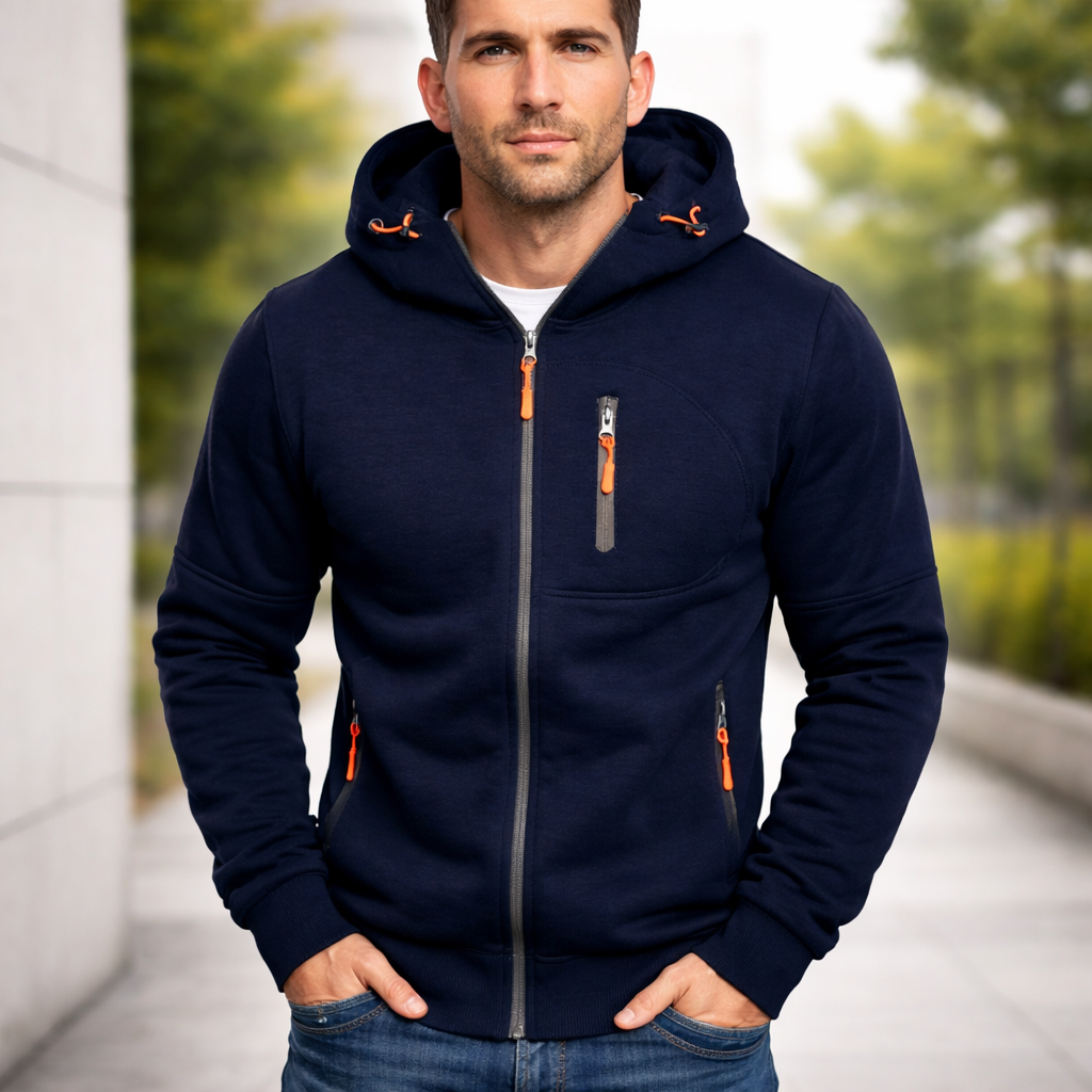 Sweat-shirt à fermeture | Sportswear décontracté | Coupe confortable
