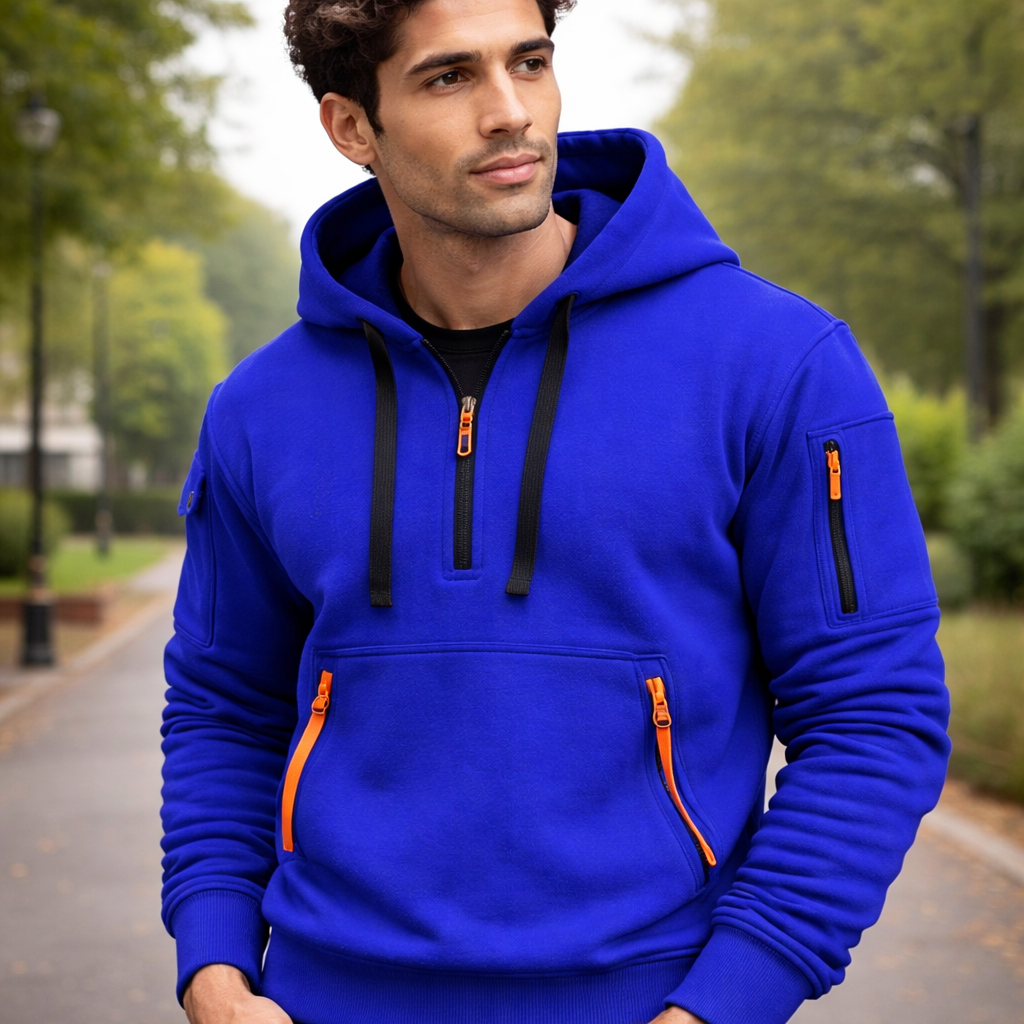 Sweat-shirt à Capuche pour Homme | Fermeture Zippée | Confort Quotidien