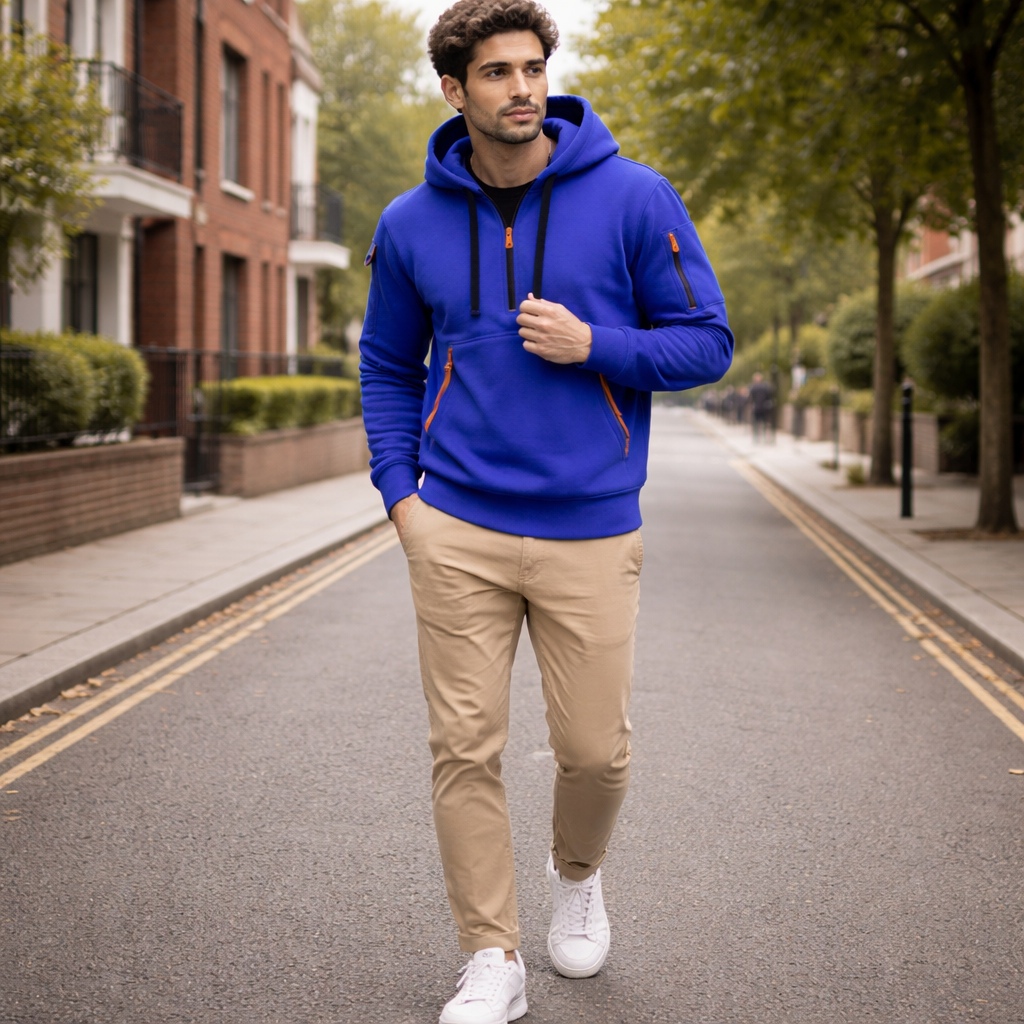 Sweat-shirt à Capuche pour Homme | Fermeture Zippée | Confort Quotidien
