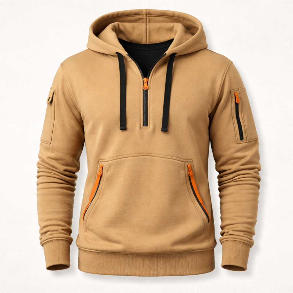 Sweat-shirt à Capuche pour Homme | Fermeture Zippée | Confort Quotidien