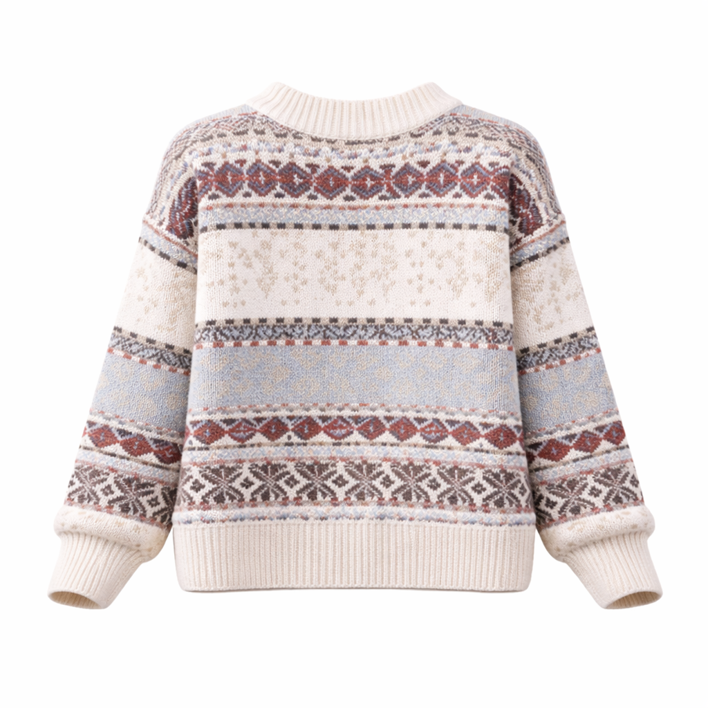 Pull Femme Noël | Design Renne | Tricot Douillet Hiver