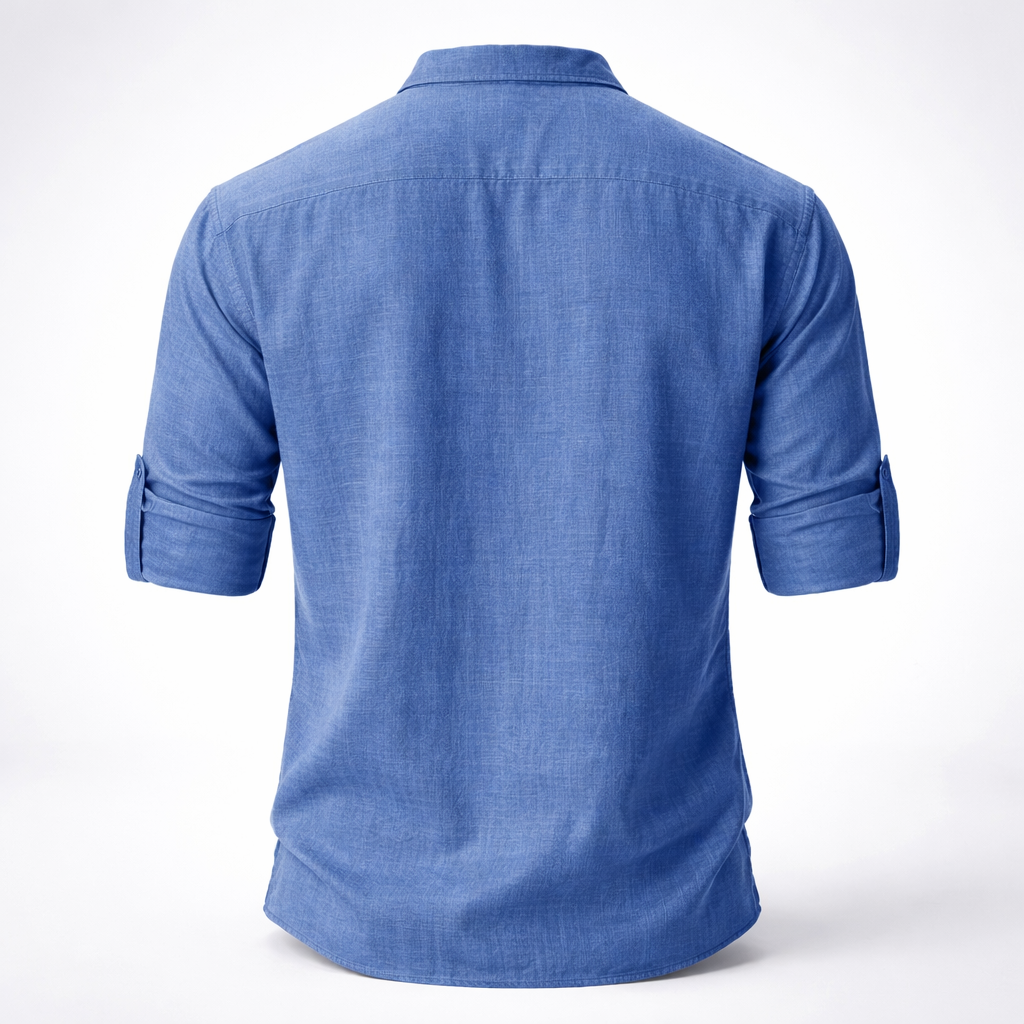Chemise Henley Homme | Lin Léger Été Casual
