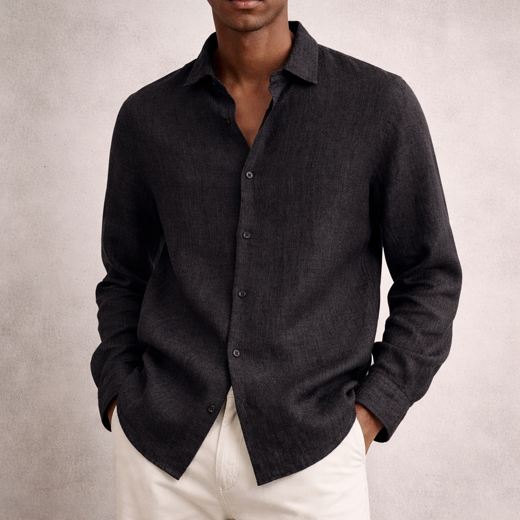 Chemise homme manches longues | Respirante, légère, classique