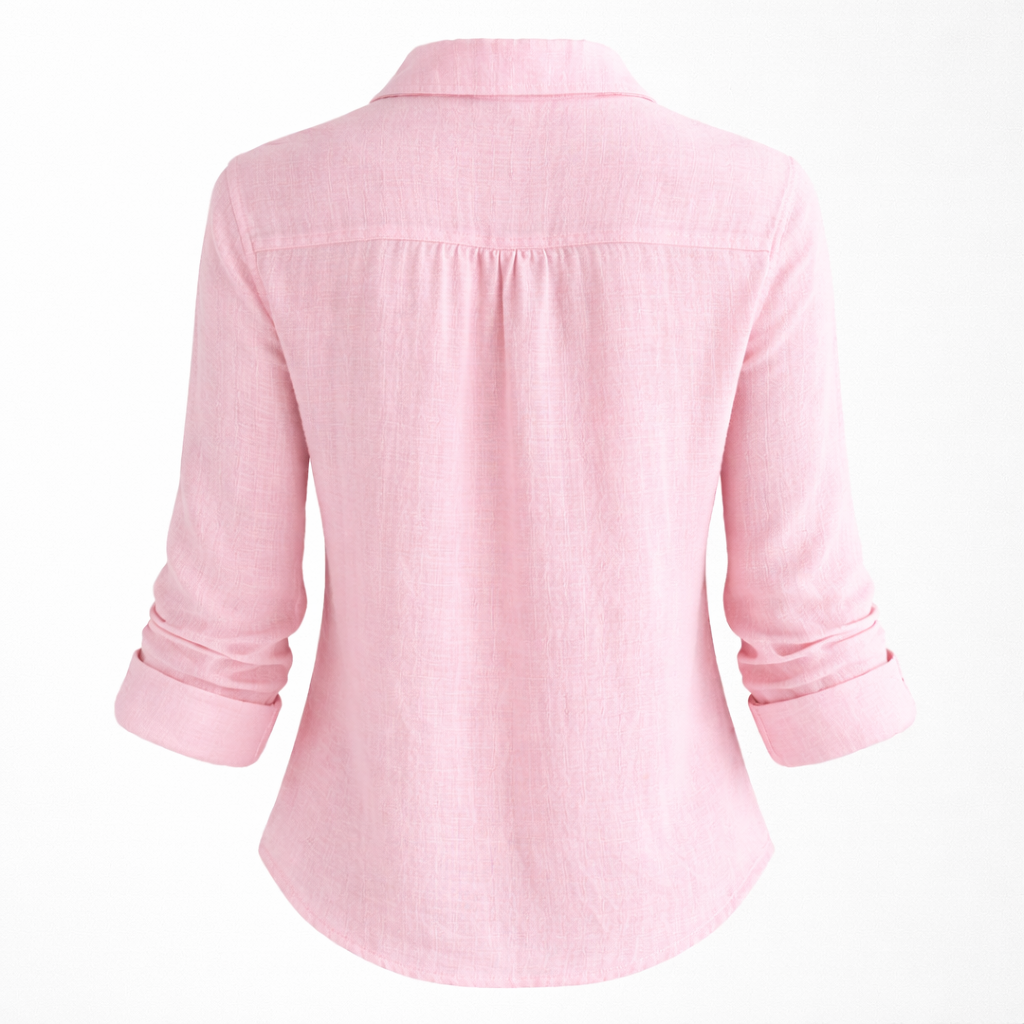 Chemise en lin femme | Été léger | Haut décontracté quotidien