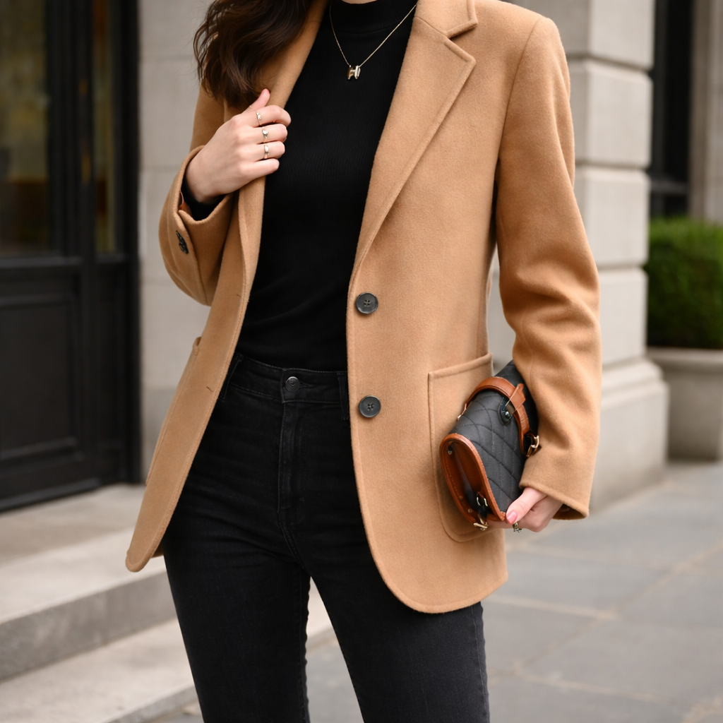 Manteau de laine femme | Blazer tailleur | Chaud et élégant