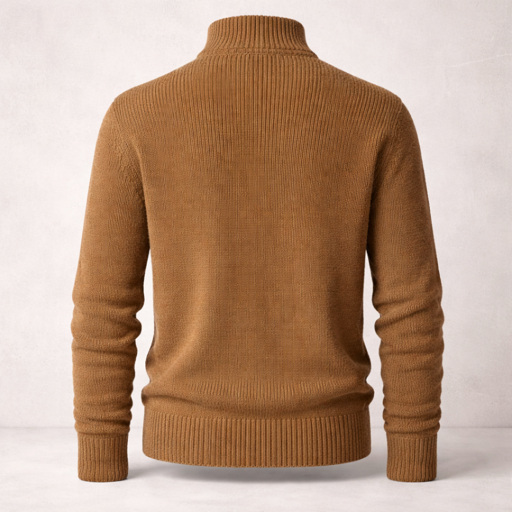 Pull Homme | Fermeture Éclair | Tricot d'Hiver