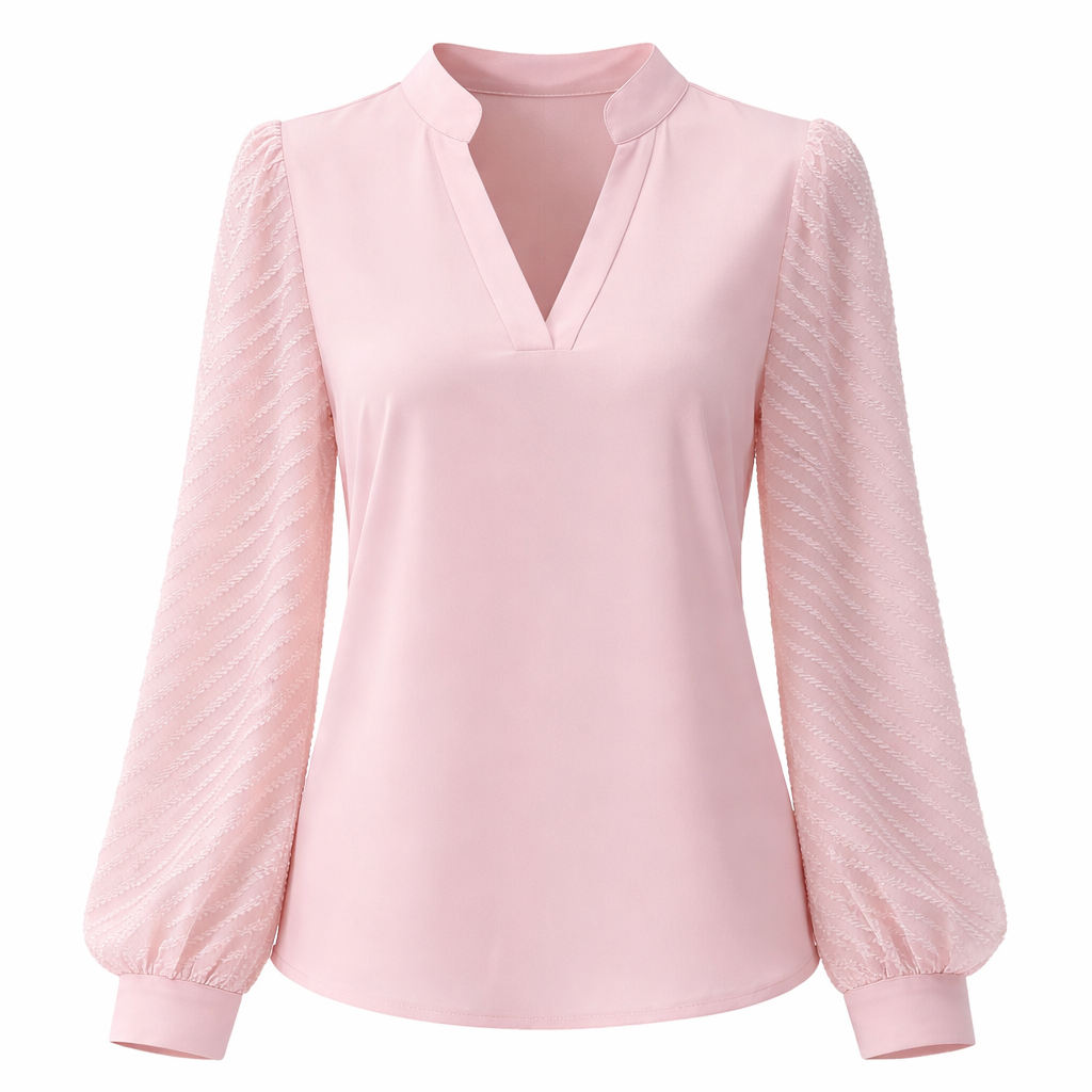 Blouse Chiffon Femme | Encolure V, Légère | Fluide Élégante