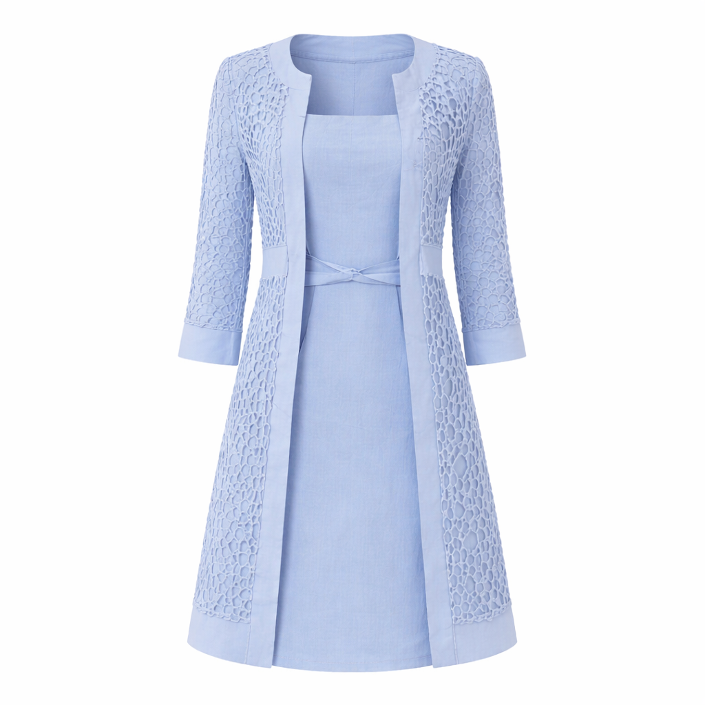 Parisfemme - Robe Deux-Pièces - Dentelle Délicate - Élégante Femme