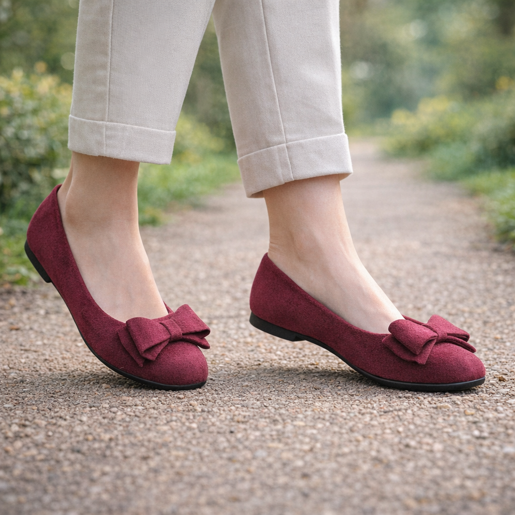 Ballerines orthopédiques pour femmes style ballet support confortable