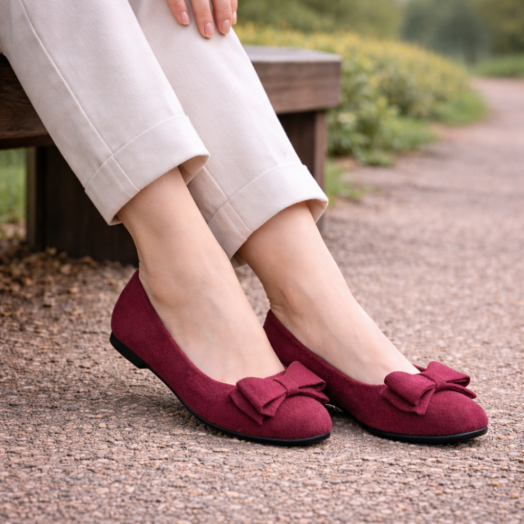 Ballerines orthopédiques pour femmes style ballet support confortable