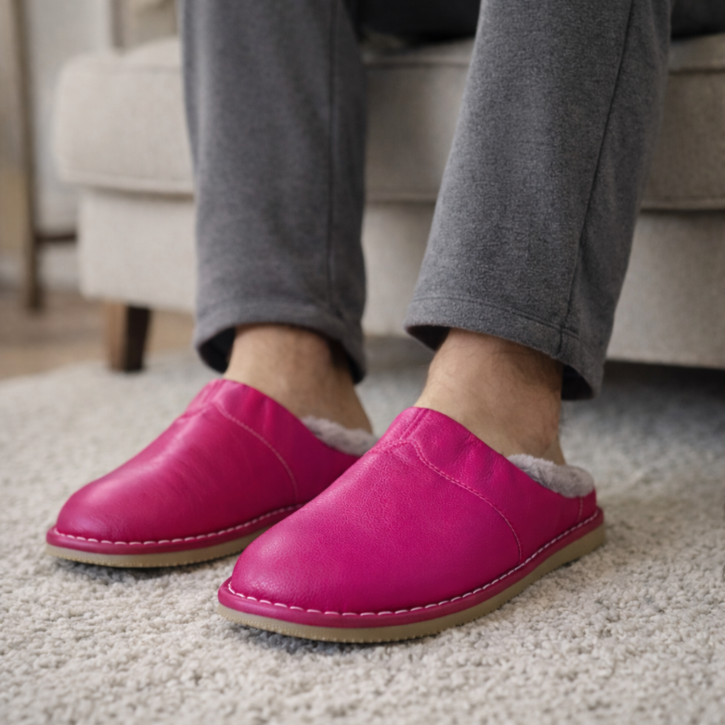 Wasserdichte Ledersandalen für Herren – bequem und warm