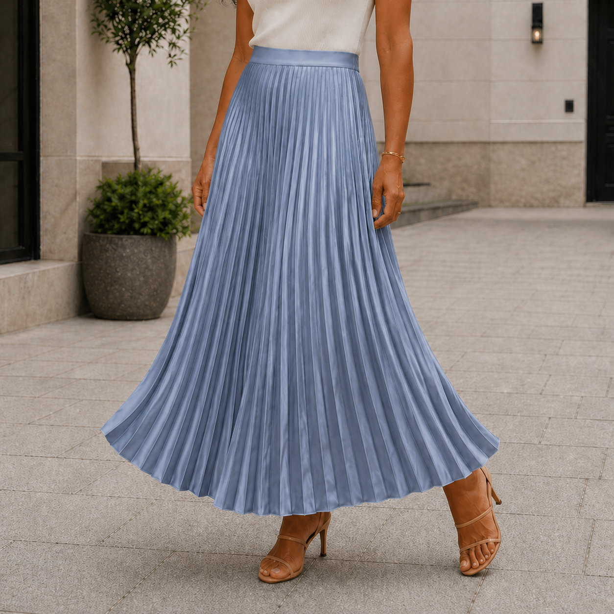Jupe Maxi Élégance Sans Effort Design Classique