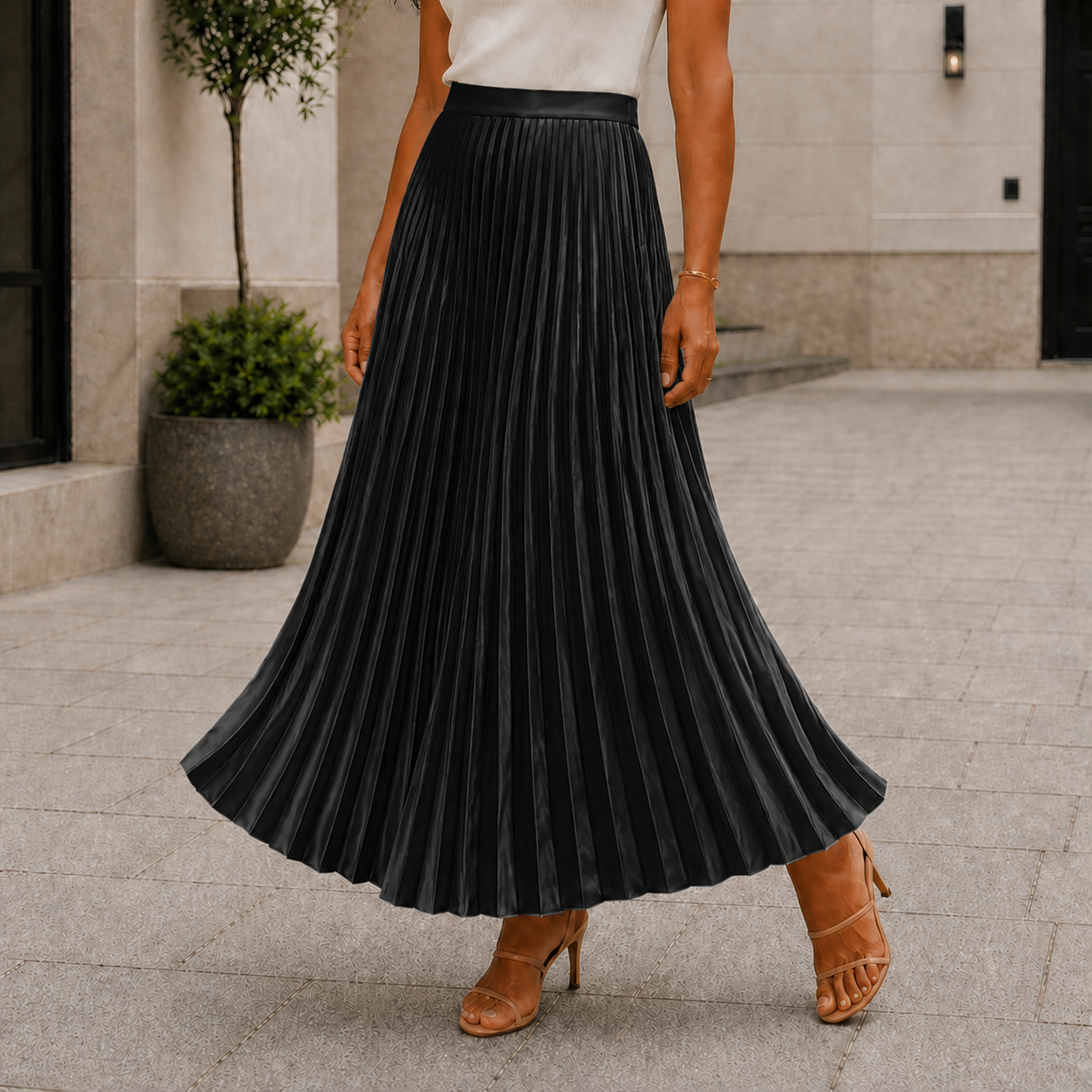 Jupe Maxi Élégance Sans Effort Design Classique