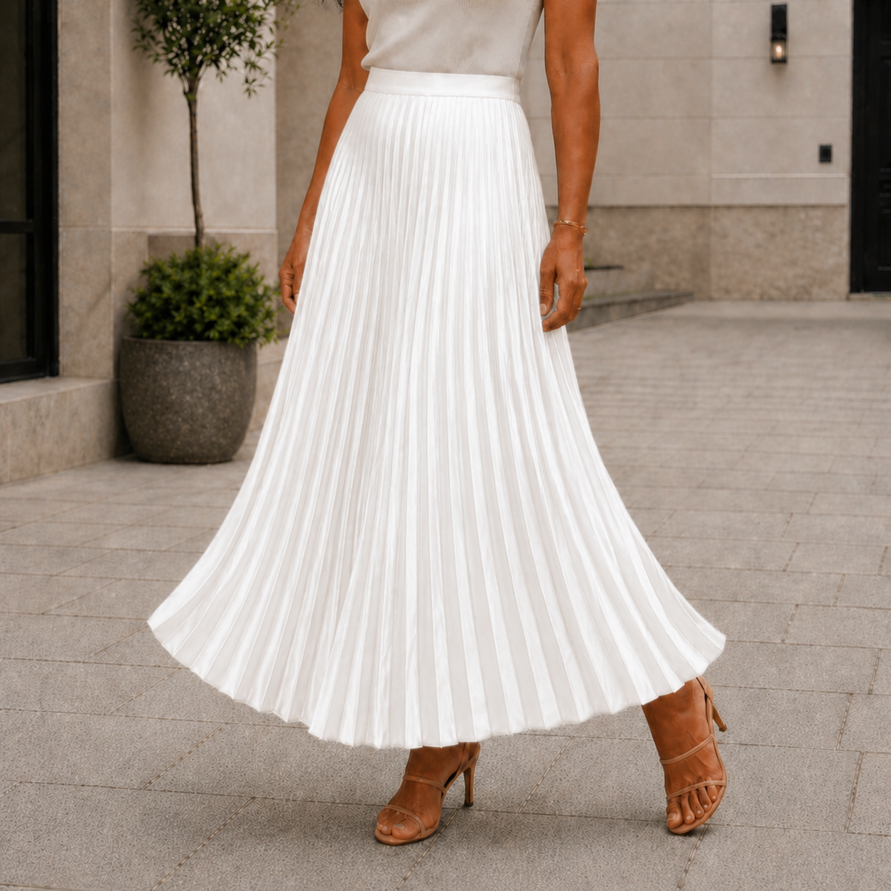 Jupe Maxi Élégance Sans Effort Design Classique