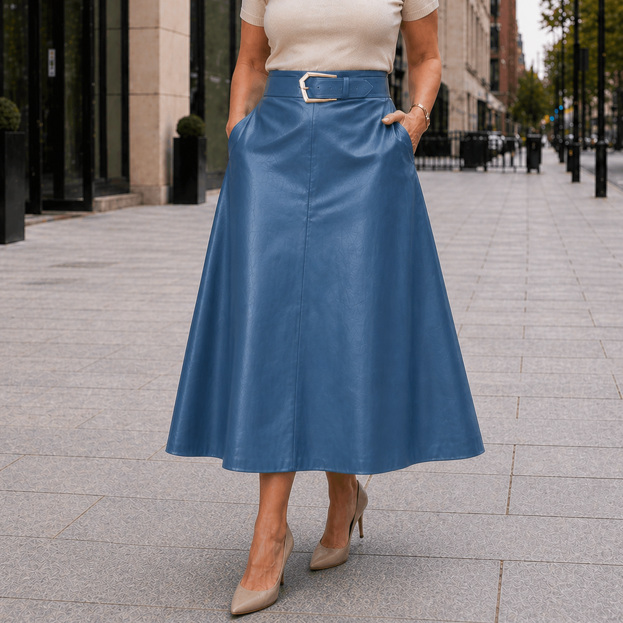 Jupe Maxi | Taille Haute Femme, Vêtement Décontracté | Coupe Régulière