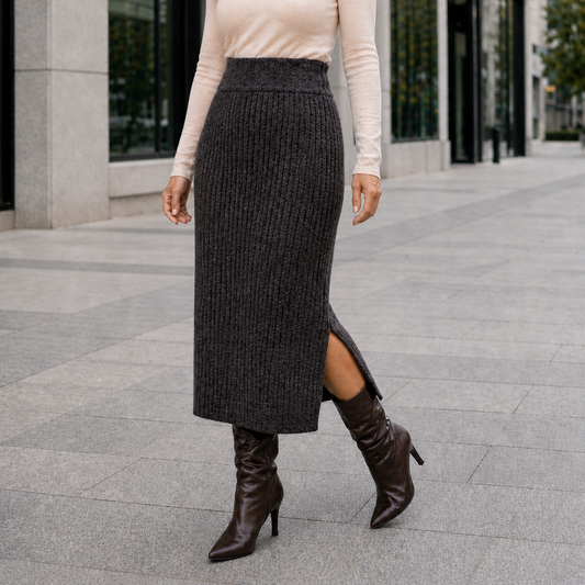 Jupe Chaleur Confort Assuré Style Élégant Hiver Femme