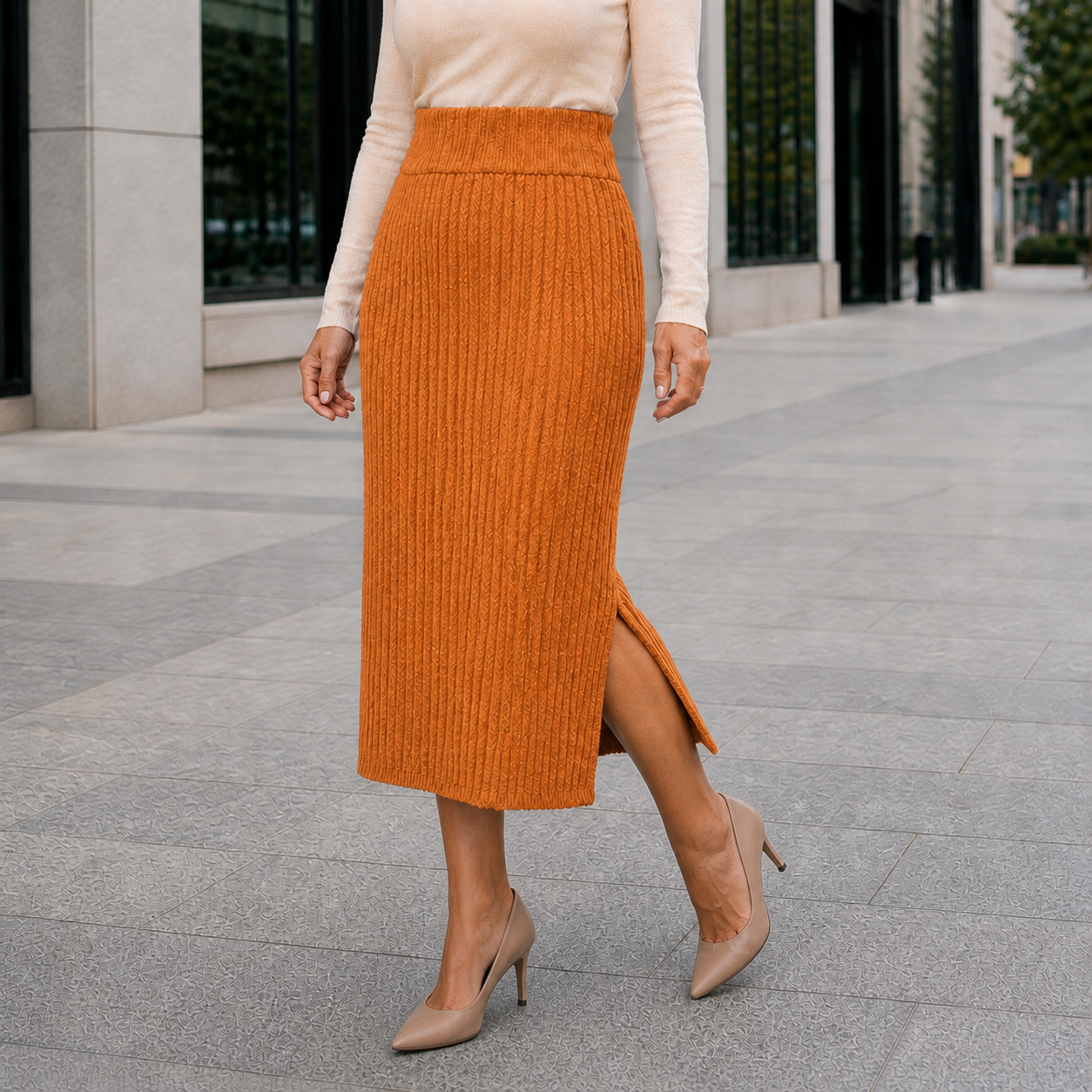 Jupe Chaleur Confort Assuré Style Élégant Hiver Femme