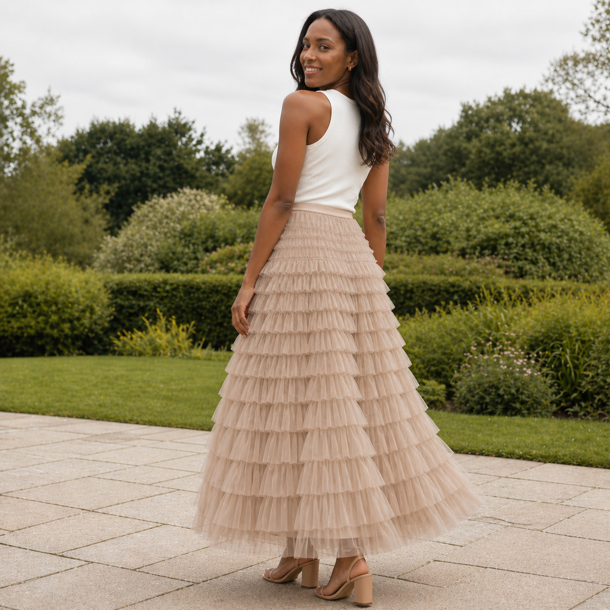 Jupe Midi Tulle | Style Fluide | Design Polyvalent