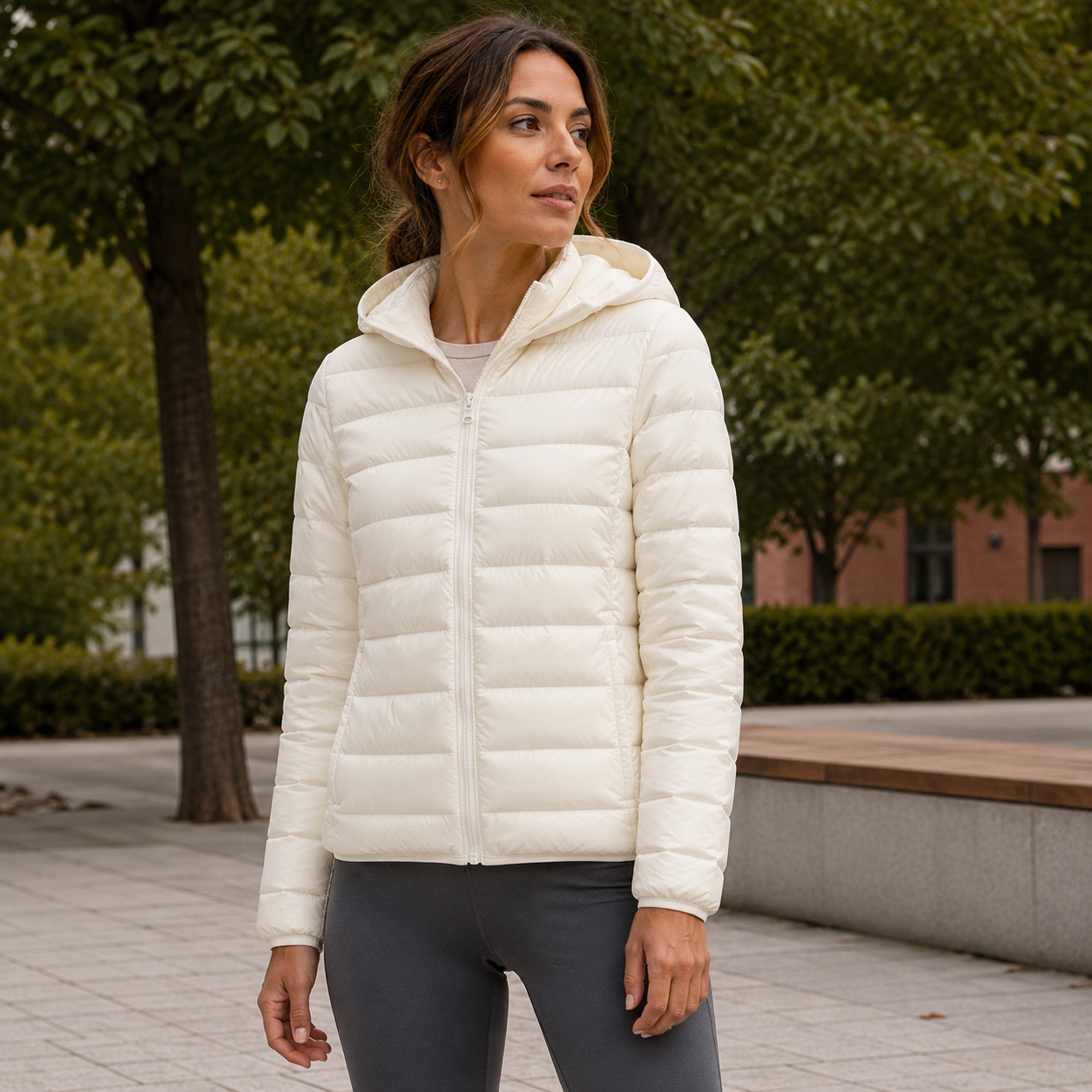 Veste Imperméable - Isolation Avec Plumes De Canard Blanches
