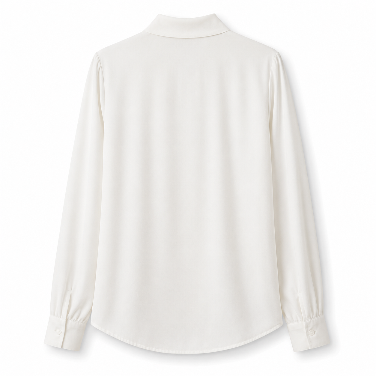 Blouse Élégante Col V - Manches Bouffantes - CURVYZ