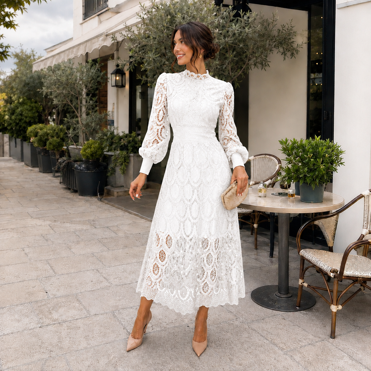 Alisha - Robe de Soirée en Dentelle - Élégante pour Femmes