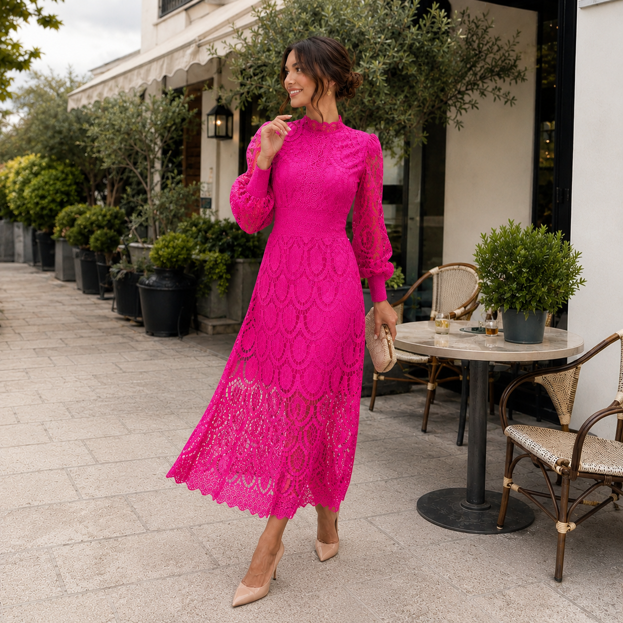 Alisha - Robe de Soirée en Dentelle - Élégante pour Femmes
