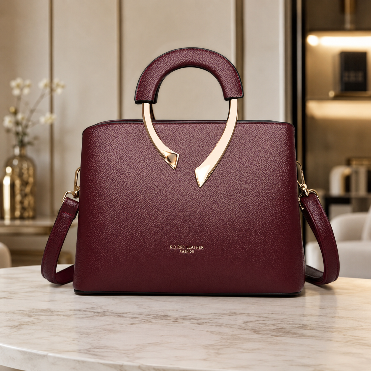 Elvira - Dámská kožená luxusní elegantní kabelka