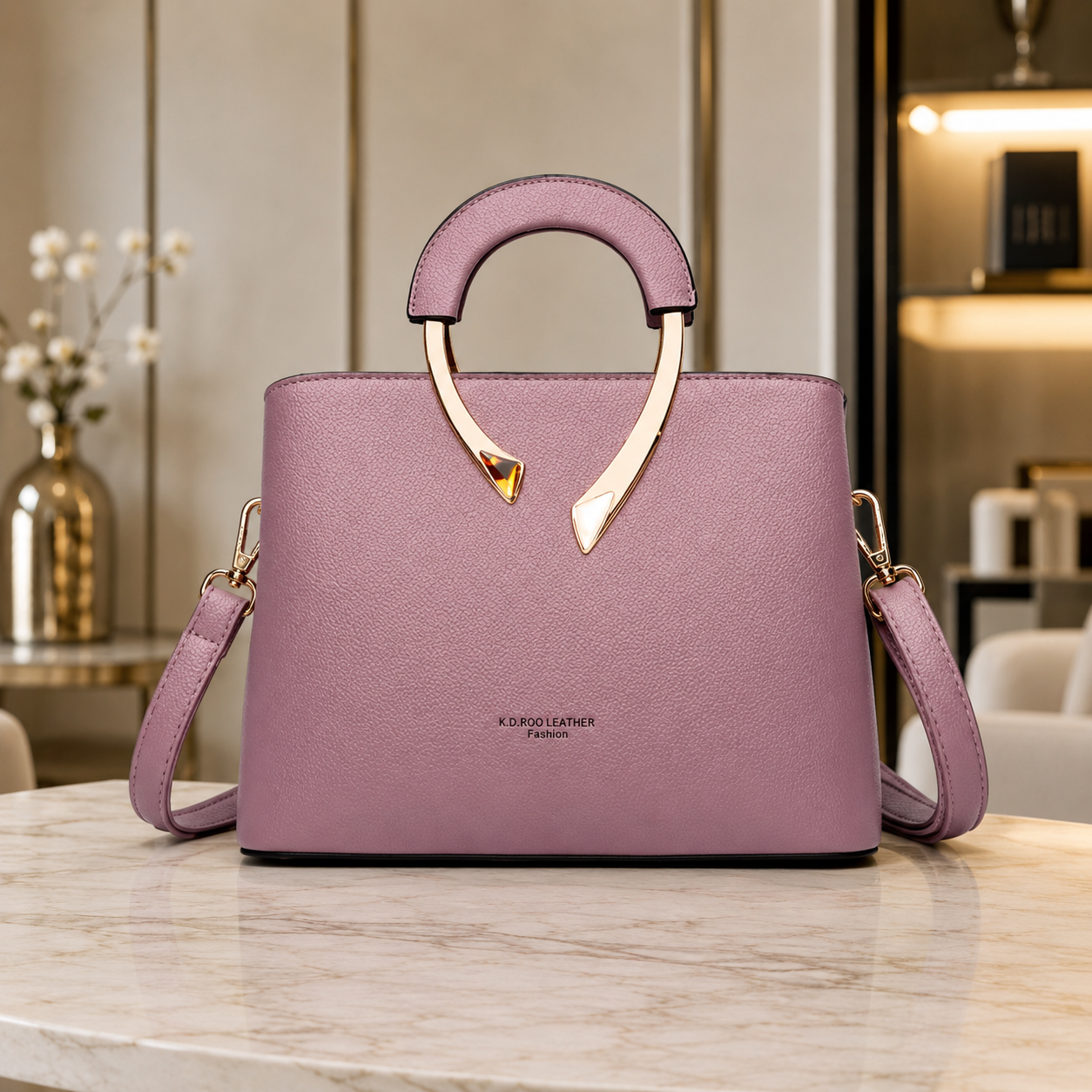 Elvira - Dámská kožená luxusní elegantní kabelka