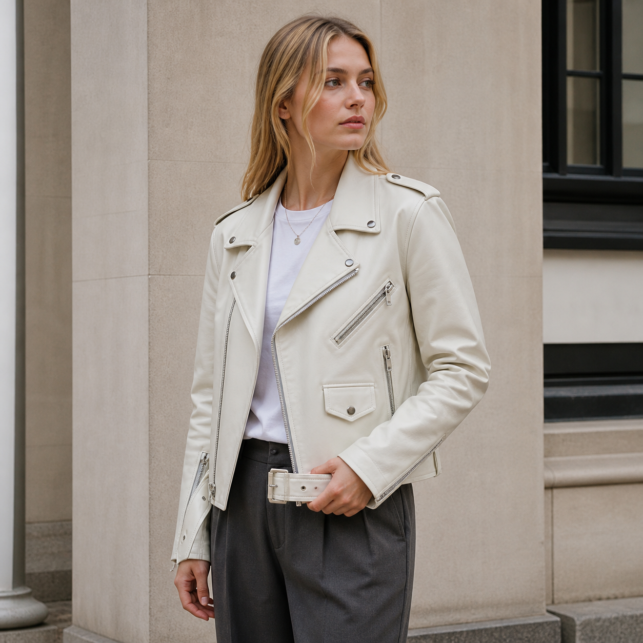 Veste en Cuir Femme Vintage – Élégance et Caractère Assuré