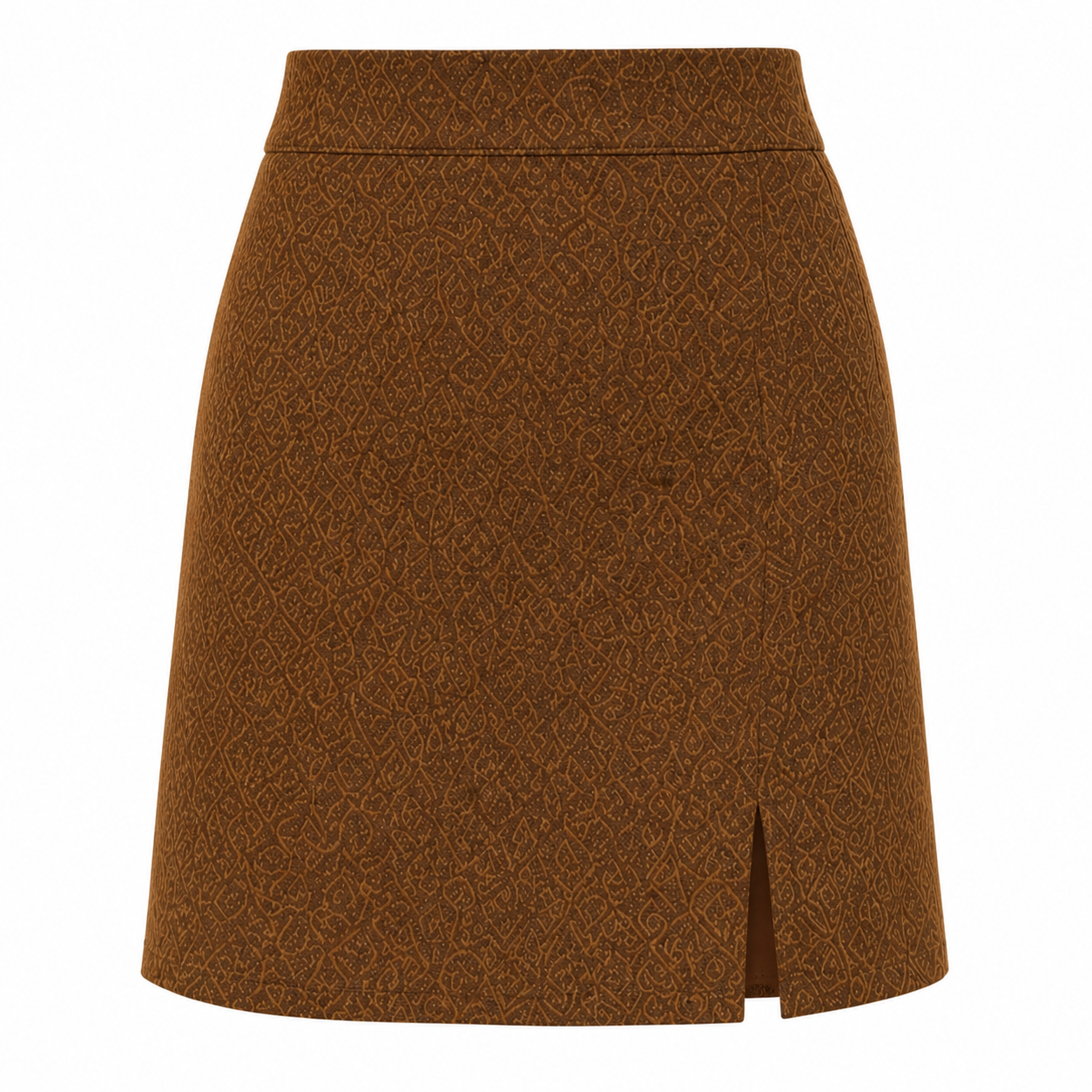 Jupe Midi | Marron Clair | Design Élégant