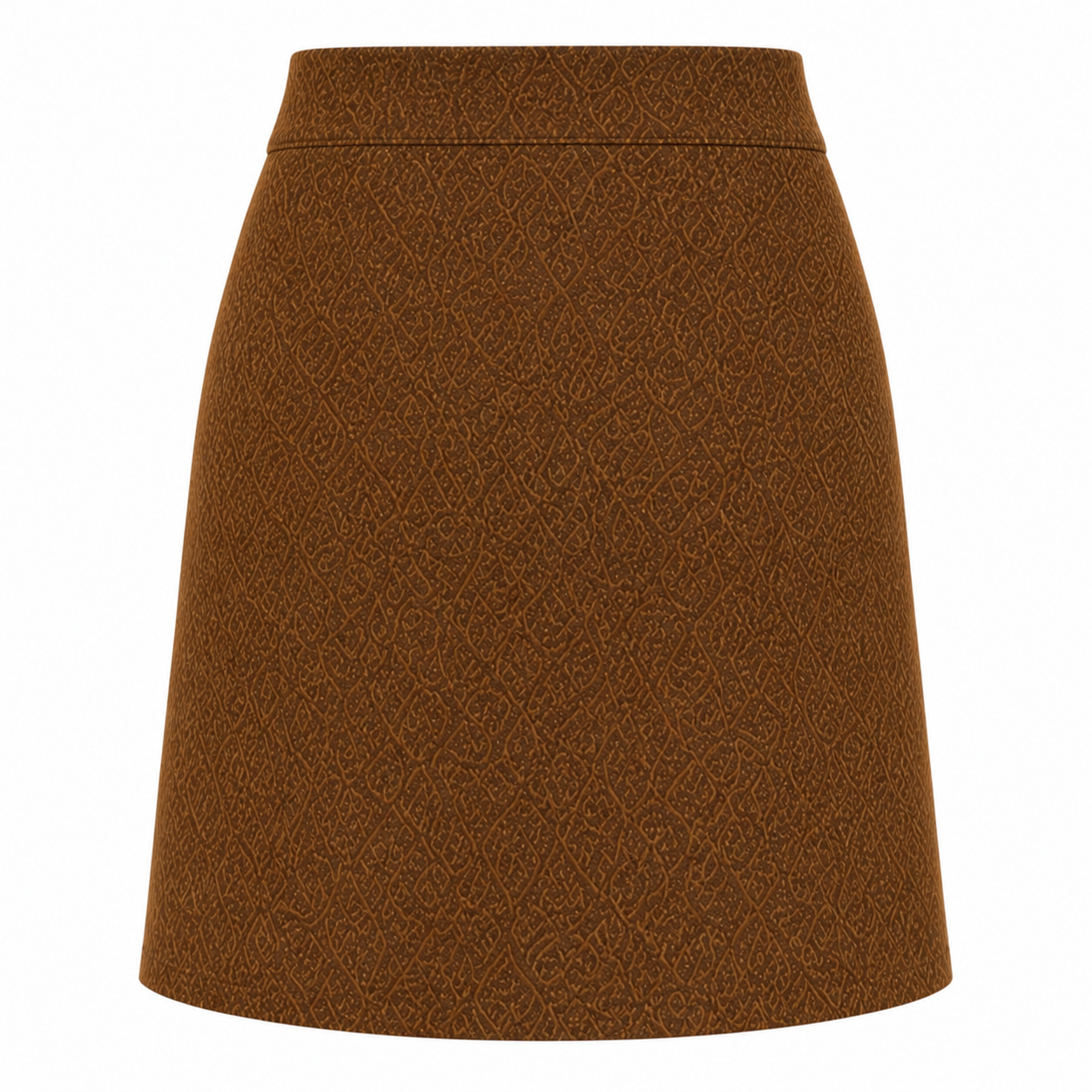 Jupe Midi | Marron Clair | Design Élégant