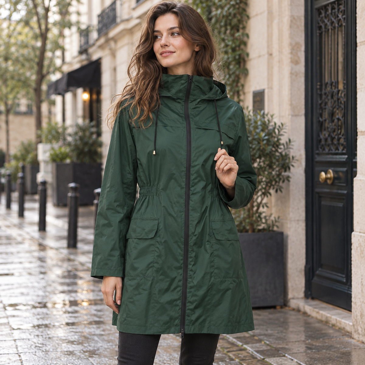 Imperméable femme | Léger, capuche | Veste pluie longue