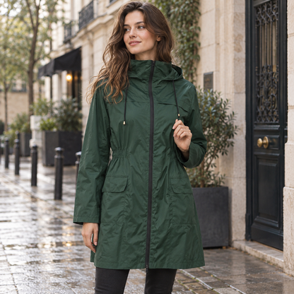 Imperméable femme | Léger, capuche | Veste pluie longue