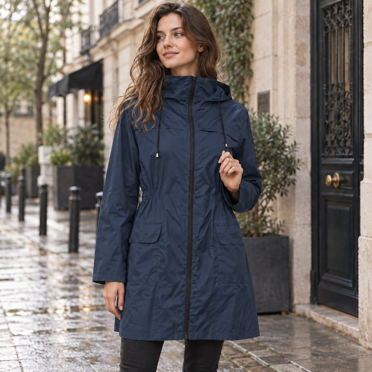 Imperméable femme | Léger, capuche | Veste pluie longue