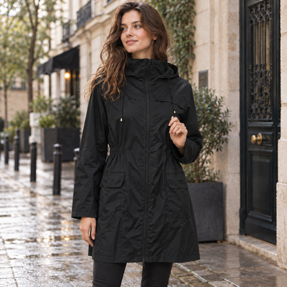 Imperméable femme | Léger, capuche | Veste pluie longue